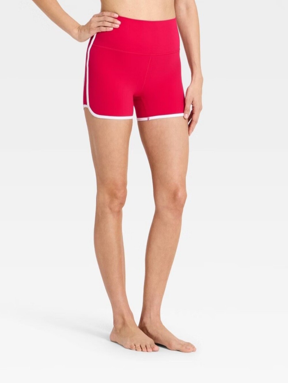 Everyday Soft Ultra High-Rise Retro Contrast Hem Bike Shorts 3" All In Motion